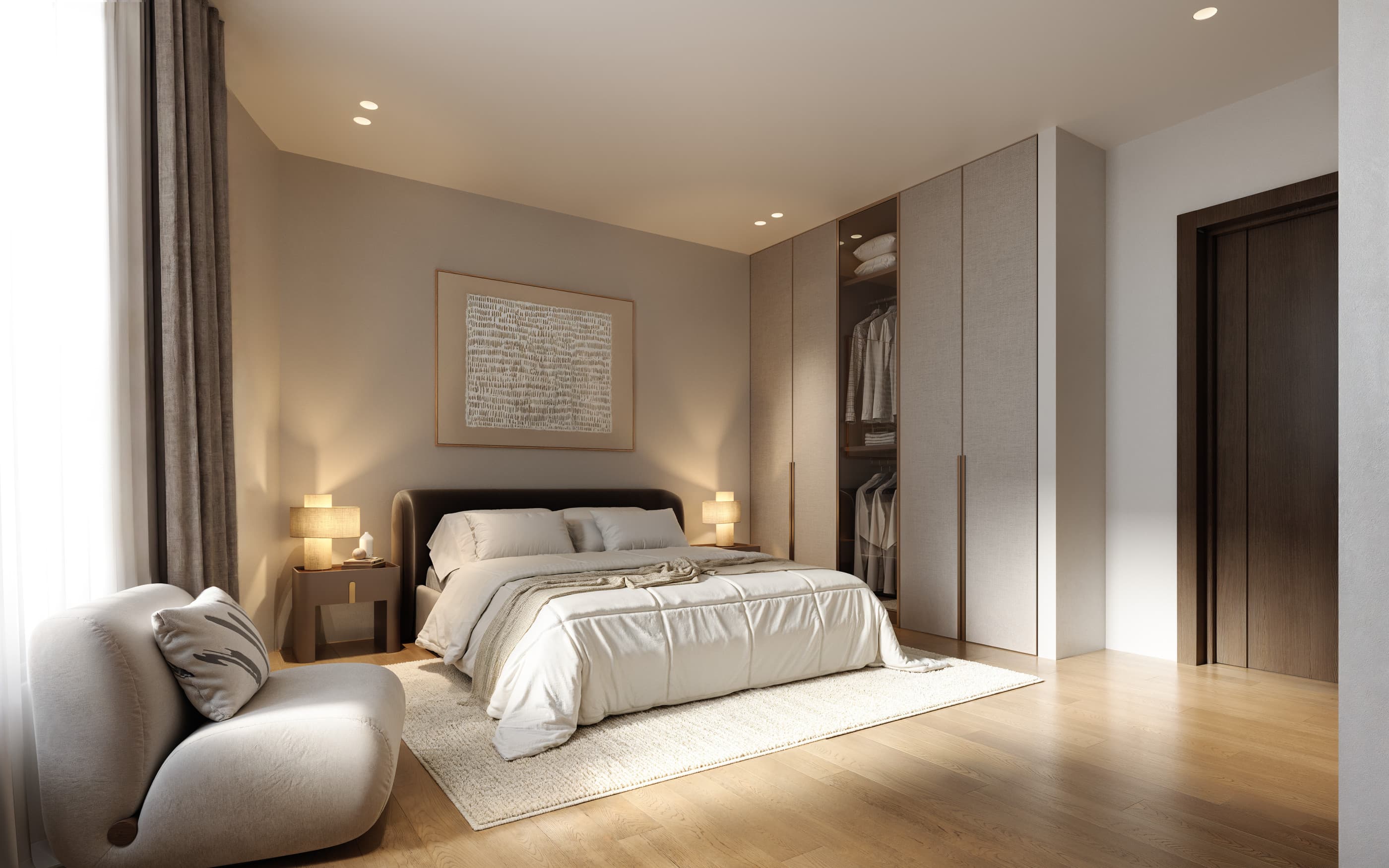 The Arc one-bedroom apartment interior