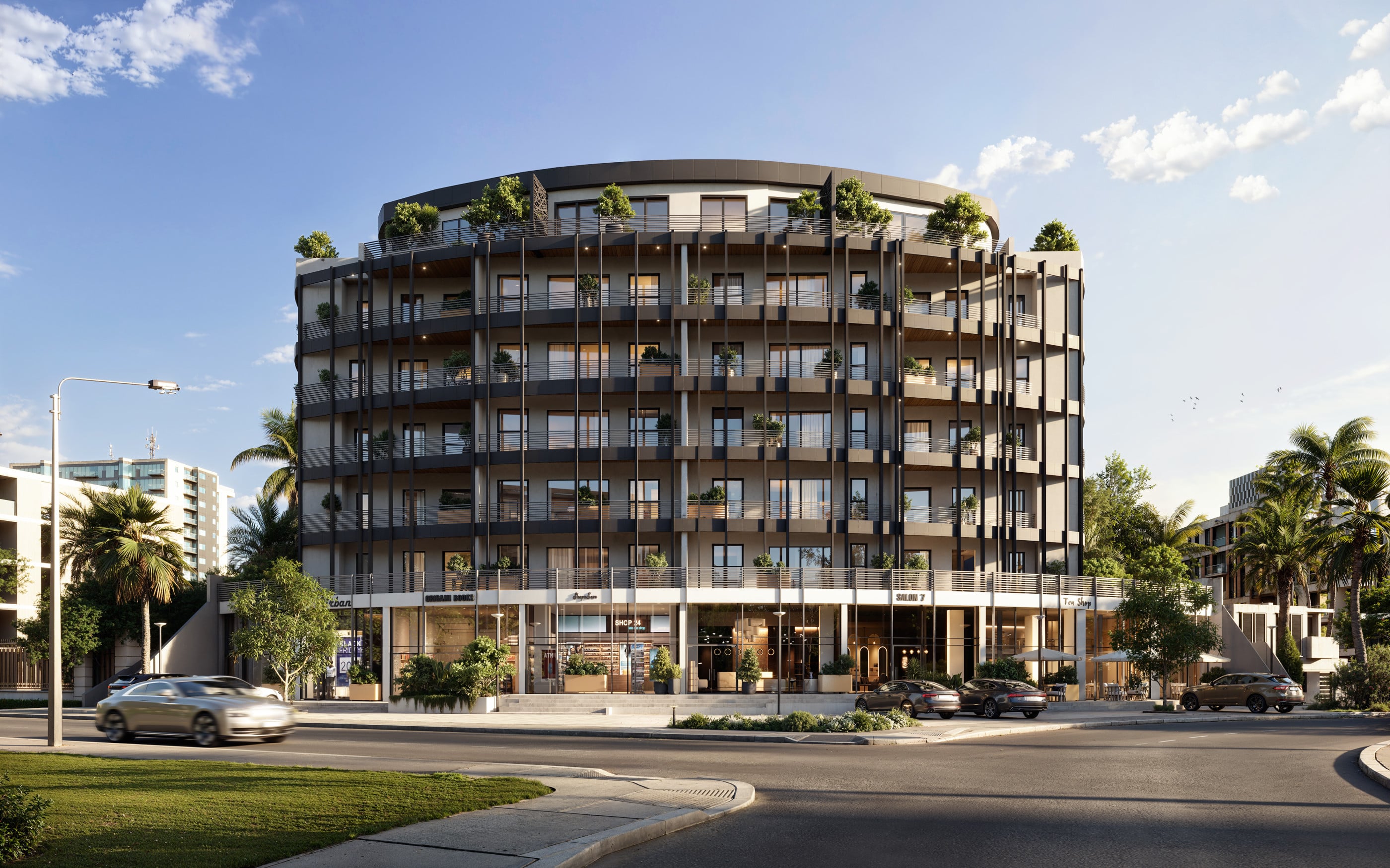 The Arc exterior hero view in Labone, Accra